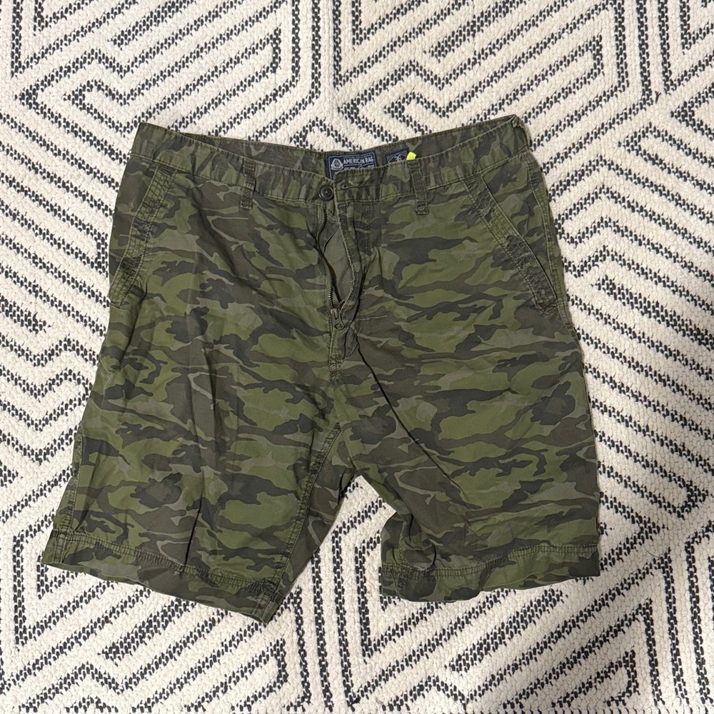 American Rag Green Camo Cargo Shorts